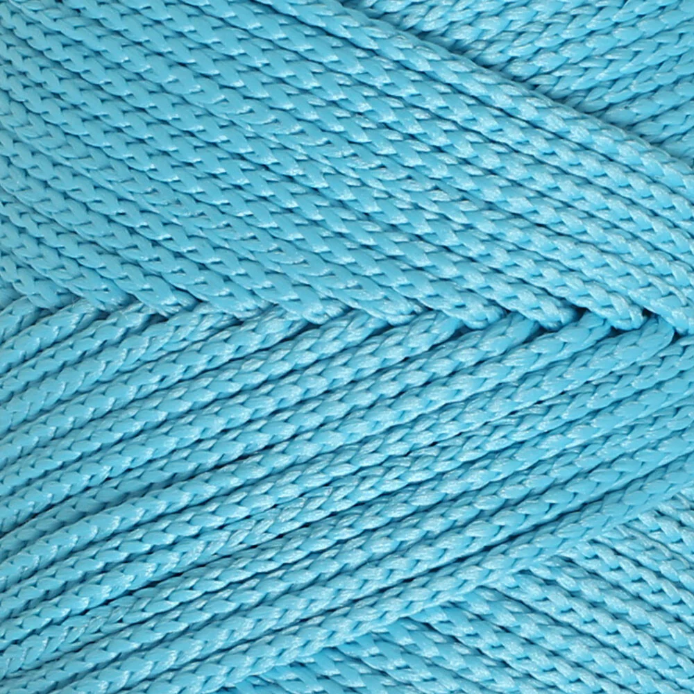 Loren Polyester Soft Macrame Yarn, Turqoise - LM045 - Image 2