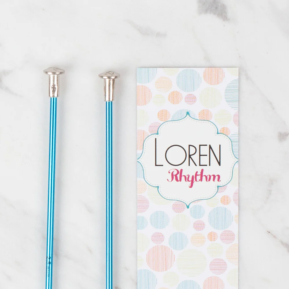 Loren Rythm Knitting Needle, Metal, 2,5mm, Blue - Image 2