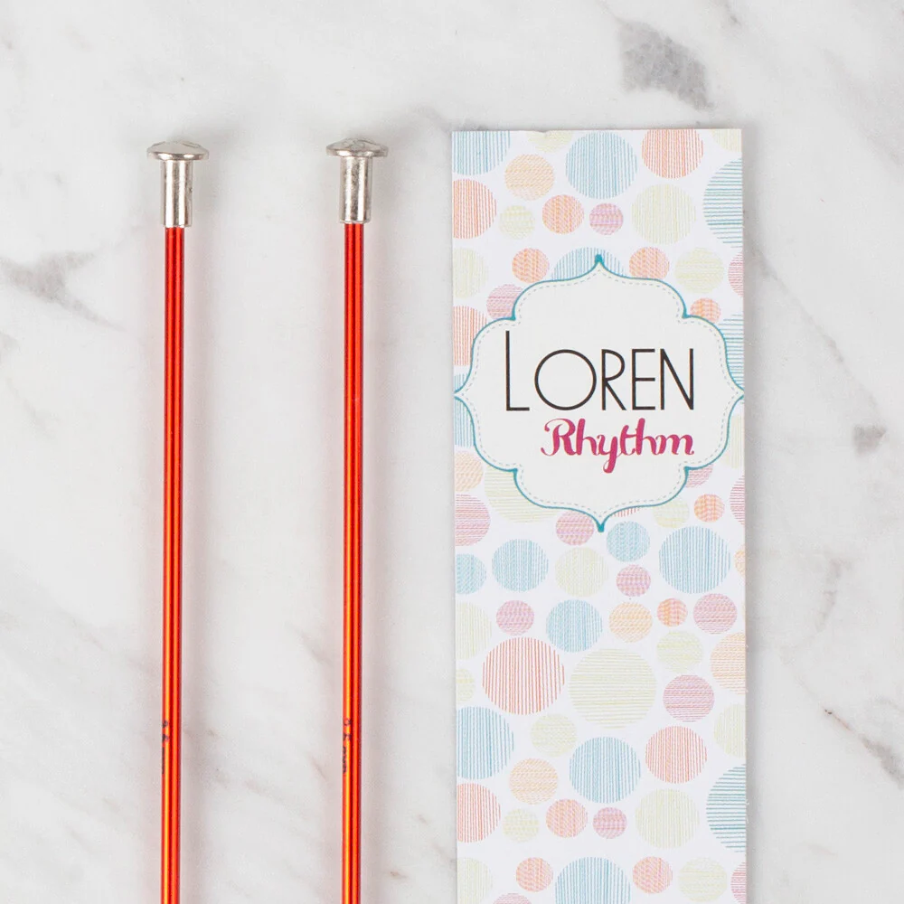 Loren Rythm Knitting Needle, Metal, 2,5mm, Red - Image 2