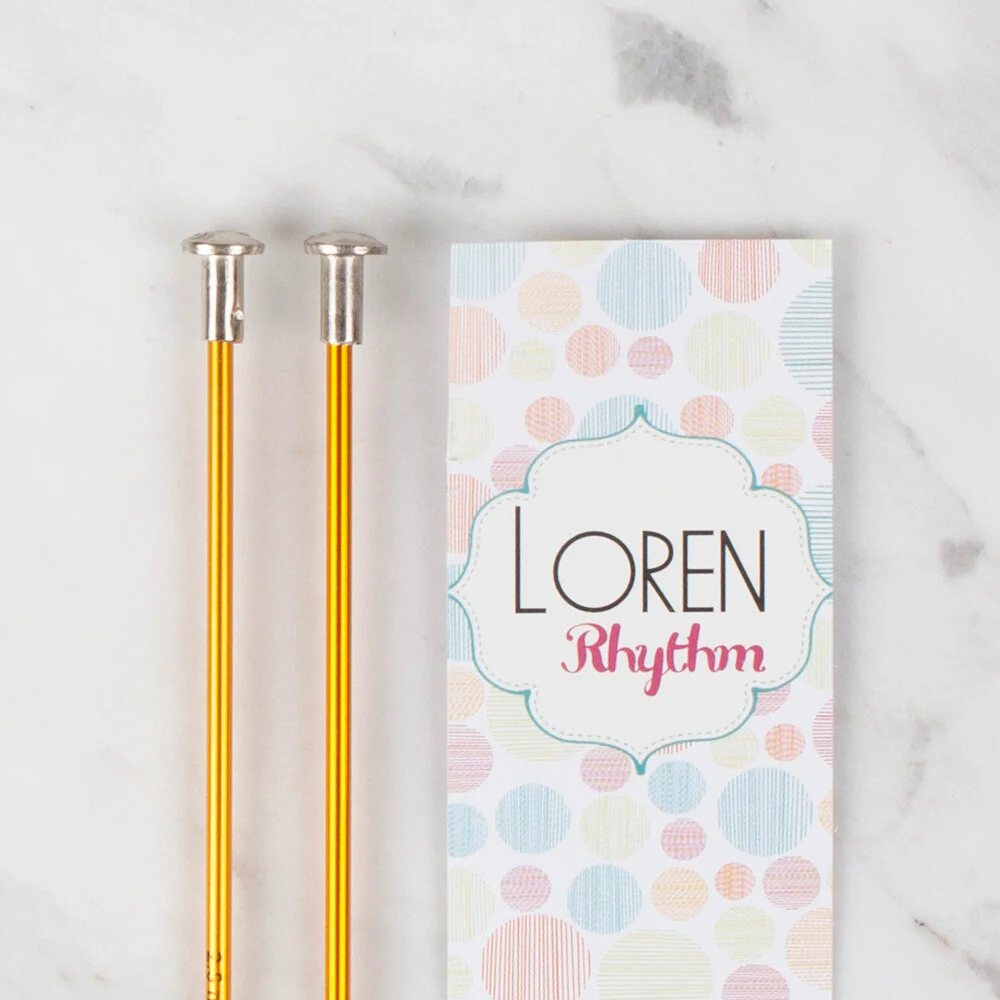 Loren Rythm Knitting Needle, Metal, 2,5mm, Yellow - Image 2