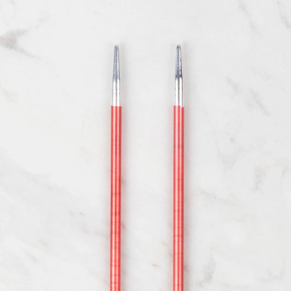 Loren Rythm Knitting Needle, Metal, 3,5mm, Red - Image 3