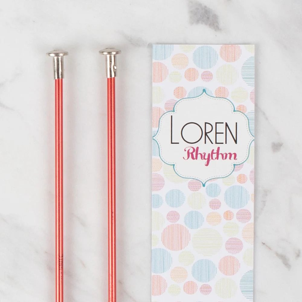 Loren Rythm Knitting Needle, Metal, 3mm, Red - Image 2