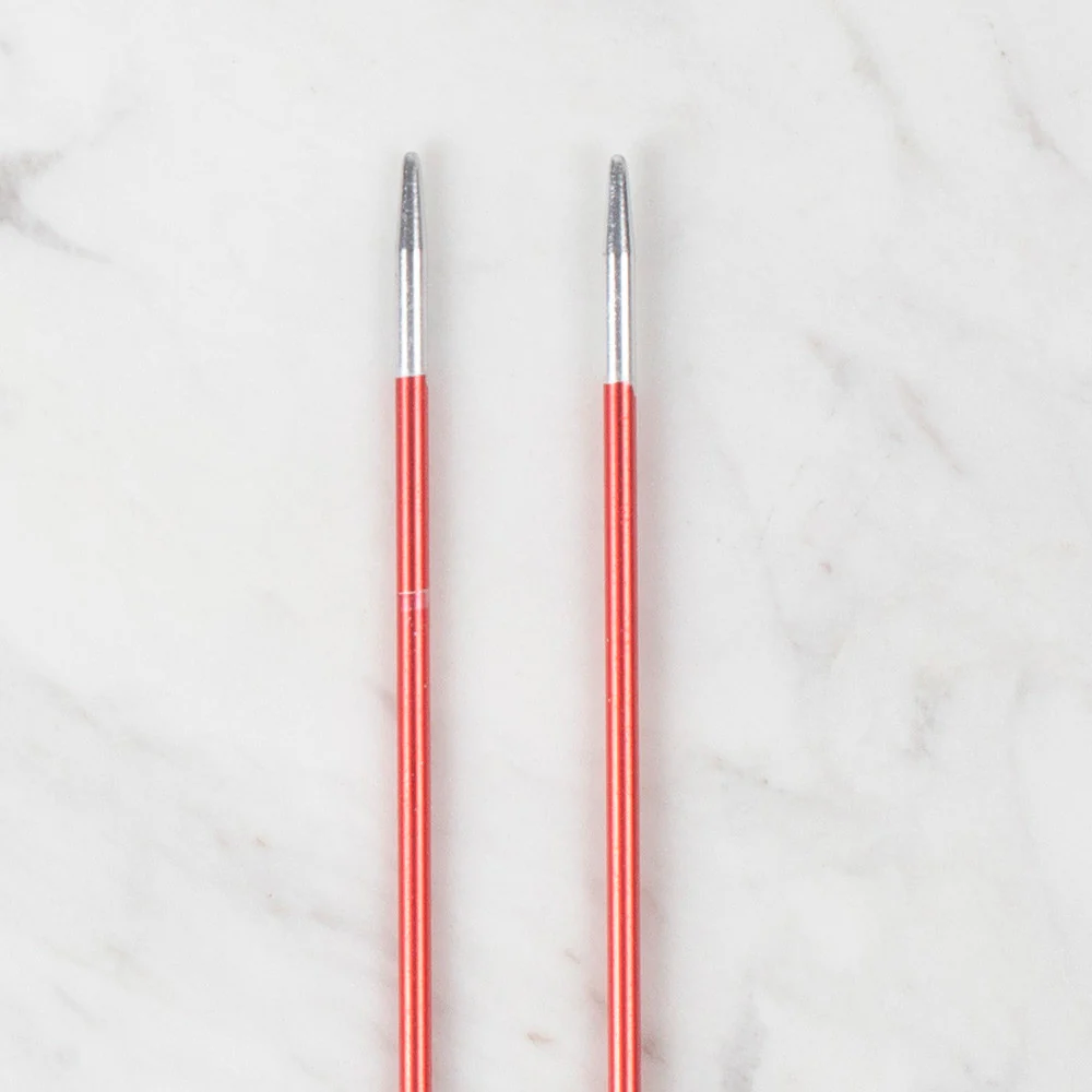 Loren Rythm Knitting Needle, Metal, 3mm, Red - Image 3