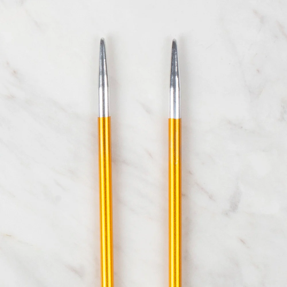 Loren Rythm Knitting Needle, Metal, 4,5mm, Yellow - Image 3
