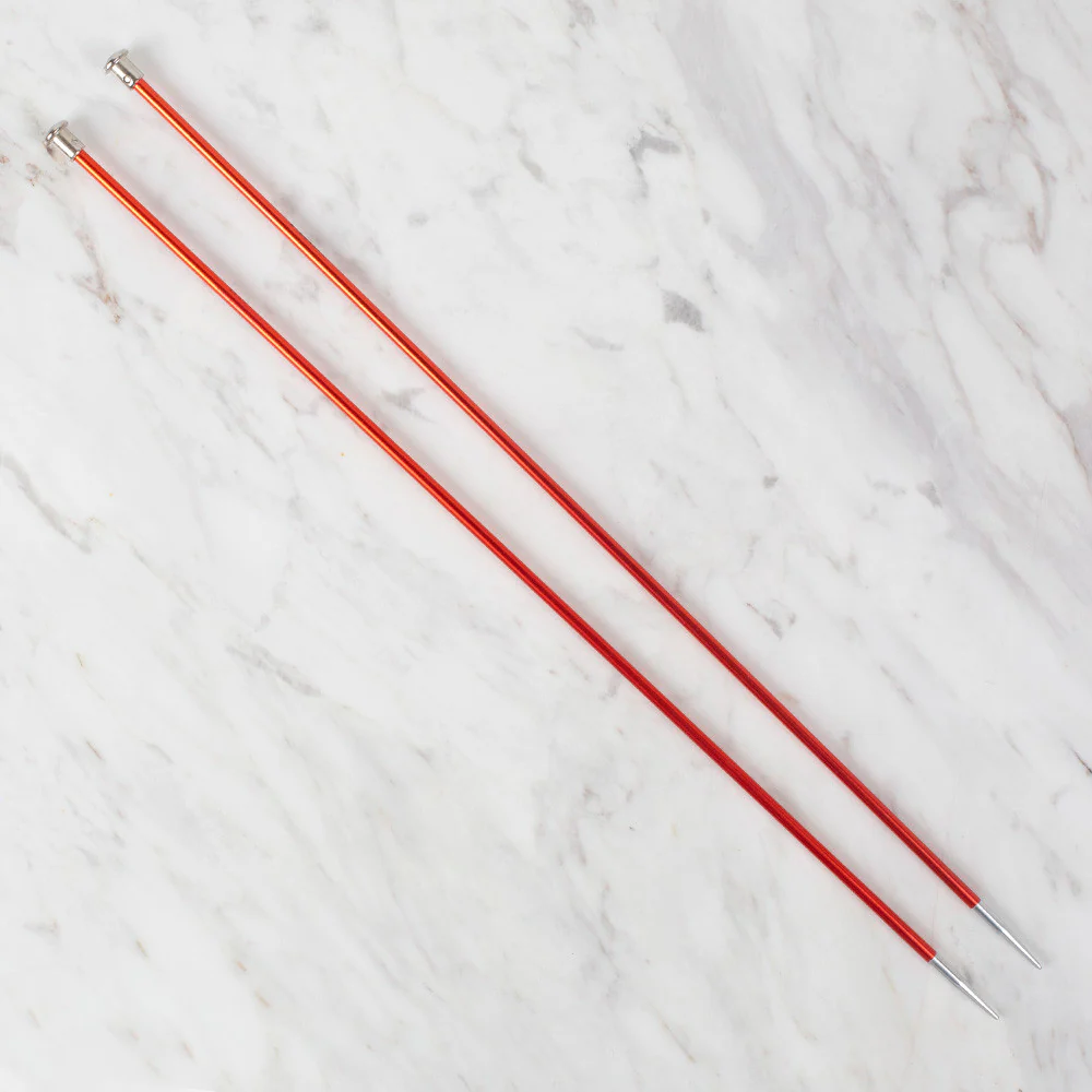 Loren Rythm Knitting Needle, Metal, 4mm, Red