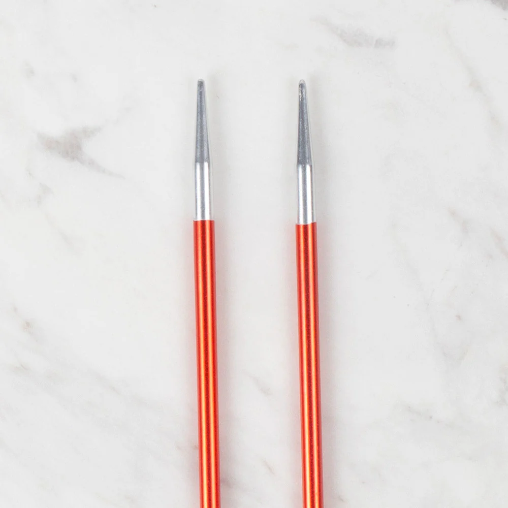 Loren Rythm Knitting Needle, Metal, 4mm, Red - Image 3