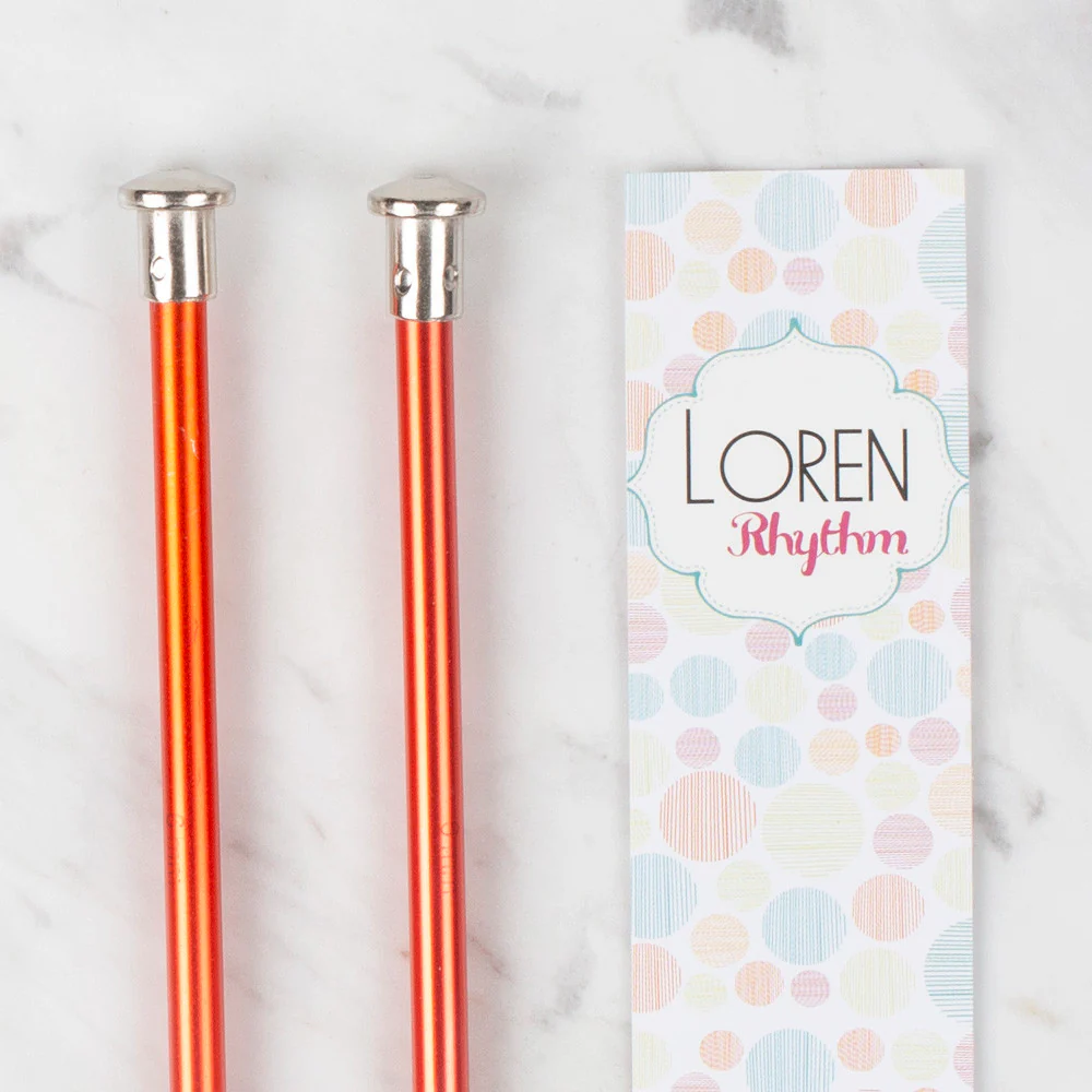 Loren Rythm Knitting Needle, Metal, 6mm, Red - Image 2