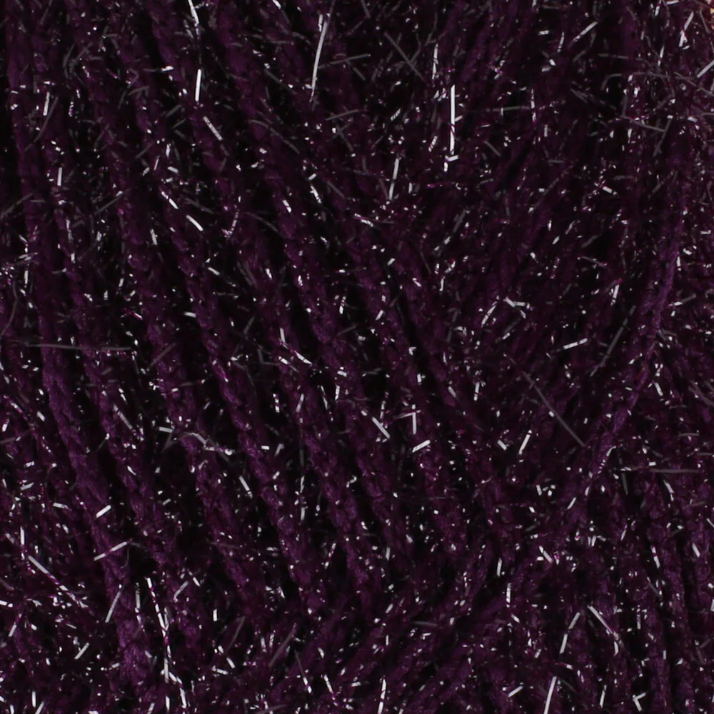 Loren Silver Knitting Yarn, Aubergine - RS0109 - Image 2