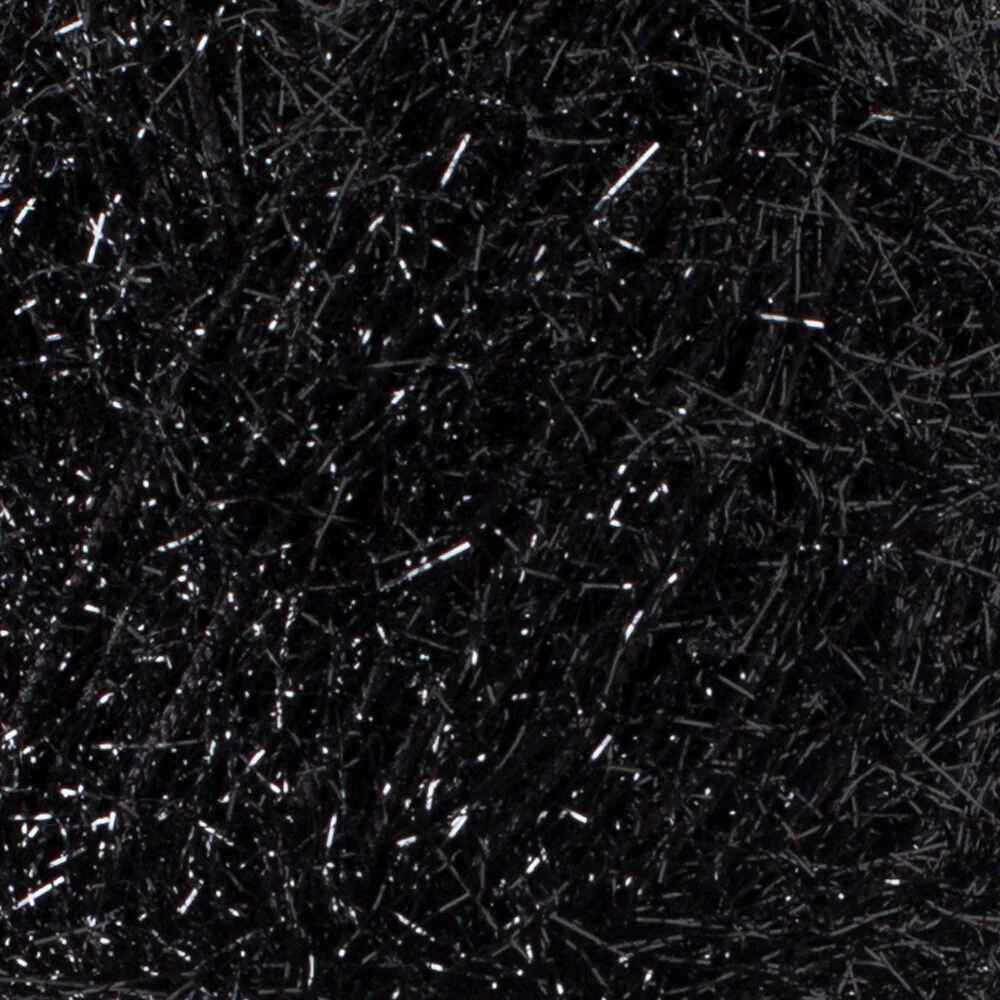 Loren Silver Knitting Yarn, Black - RS1001 - Image 2