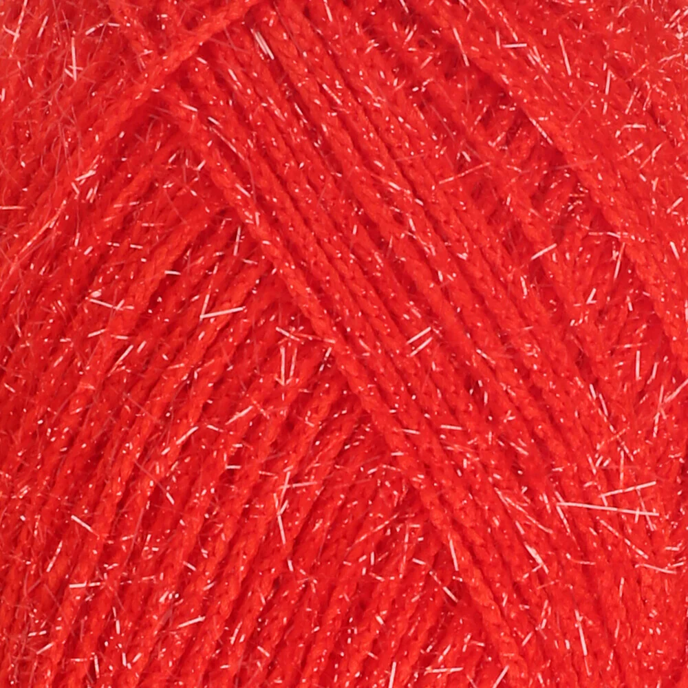 Loren Silver Knitting Yarn, Red - RS0025 - Image 2