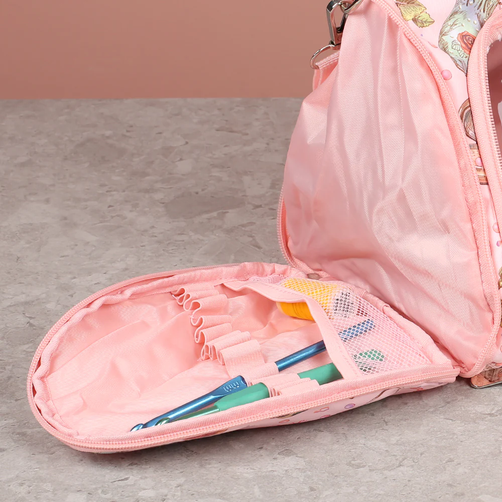 Nas Knitting Bag, Pink - Image 3
