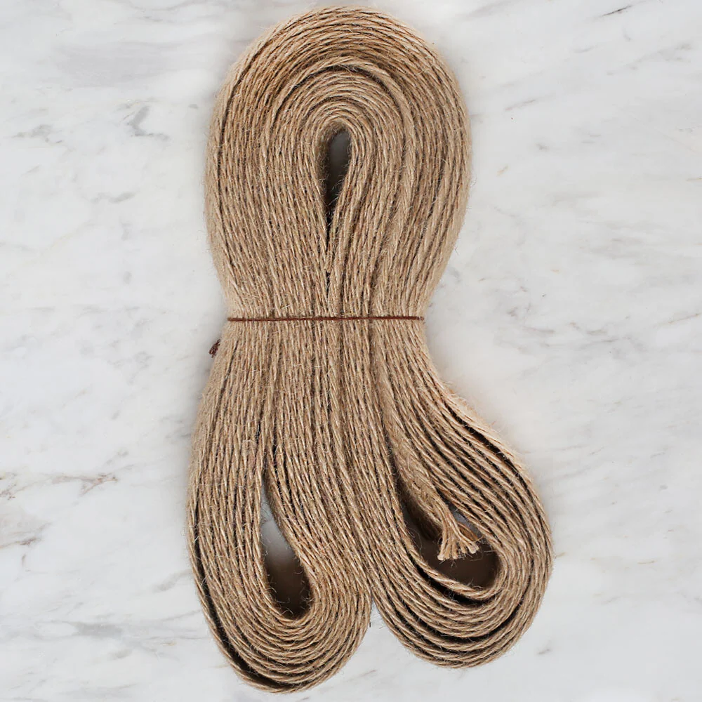 Loren Straw Jute Ribbon 10 mt 4 cm - Image 2