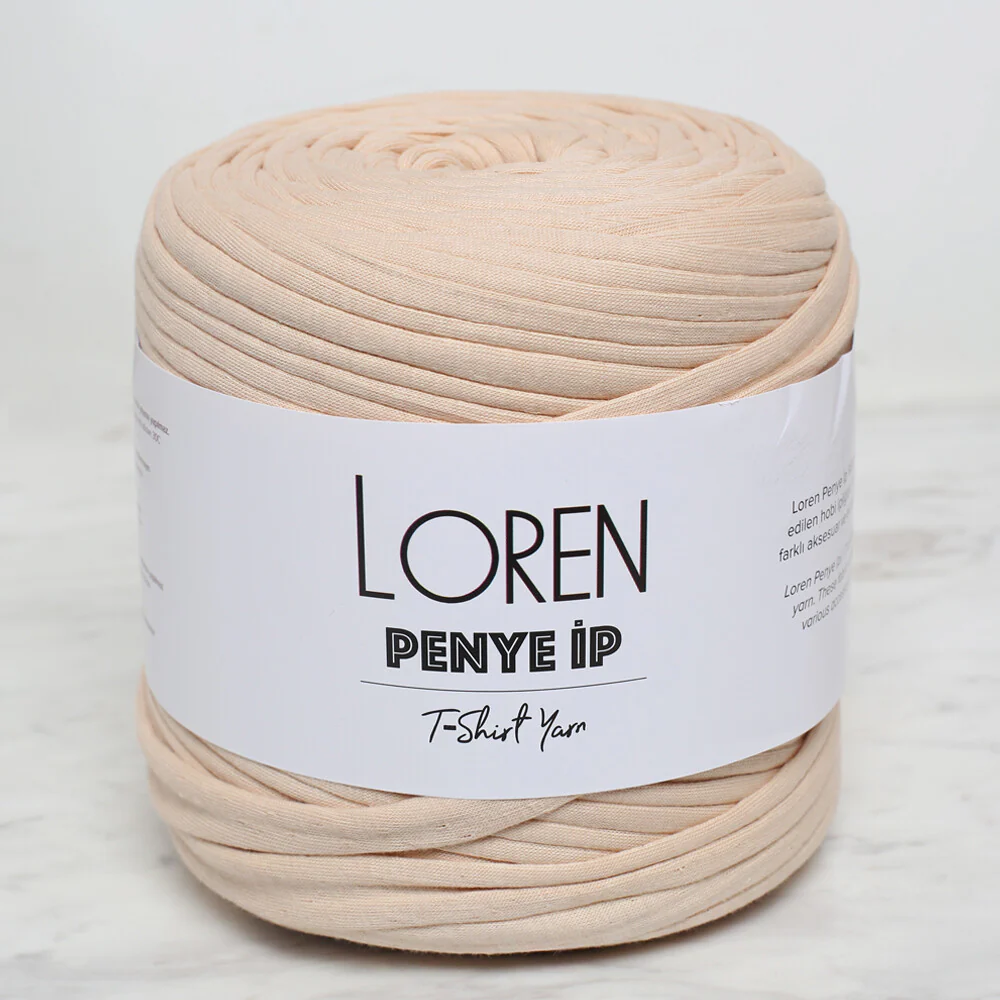 Loren T-Shirt Yarn, Light Yellow - 19