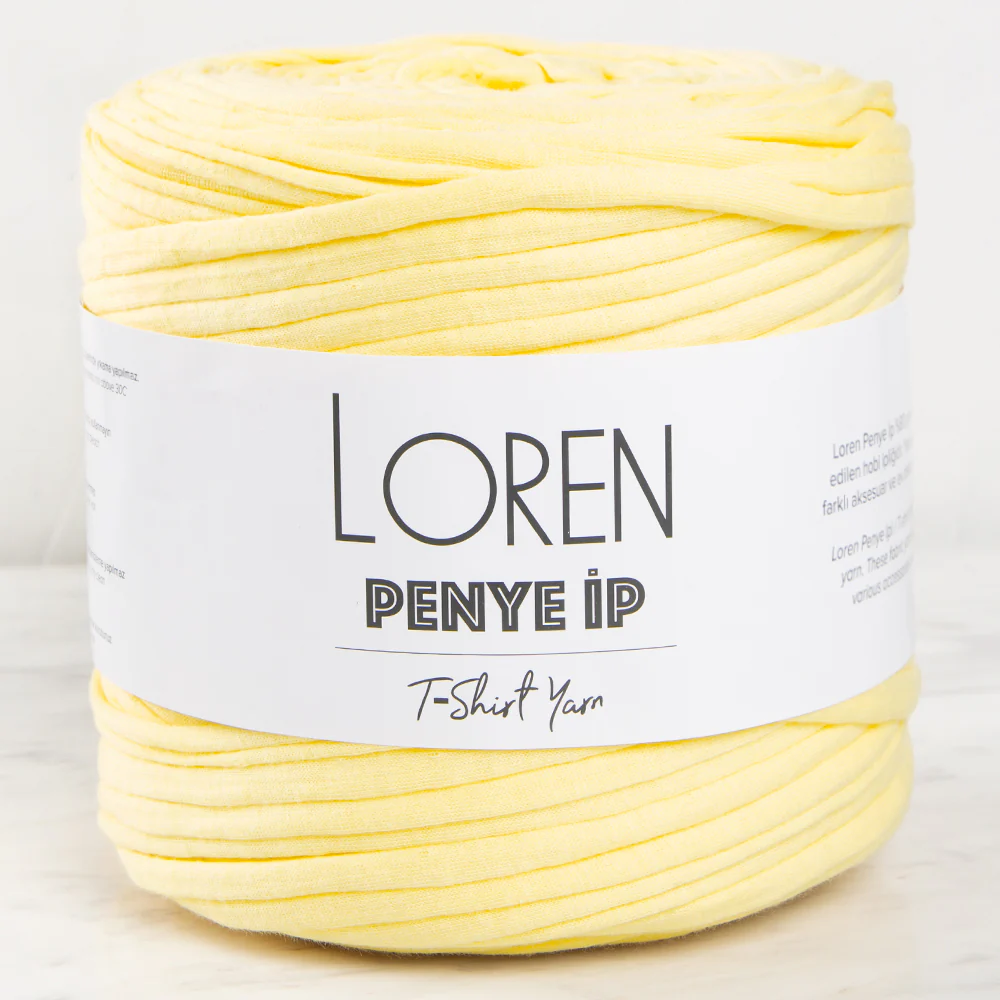 Loren T-shirt Yarn, Light Yellow - 44