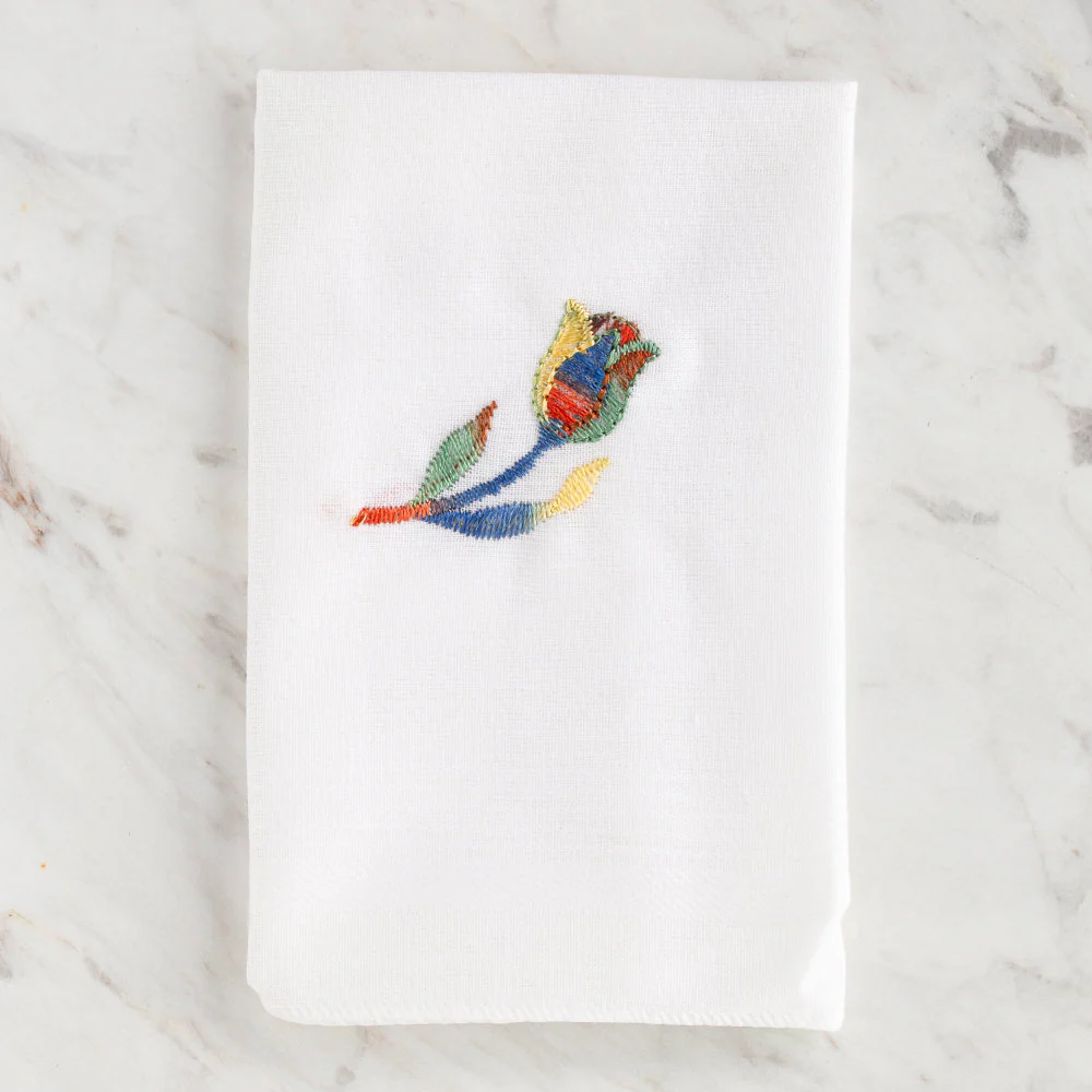 Loren Women's Embroidered Handkerchief - 01 - Image 2