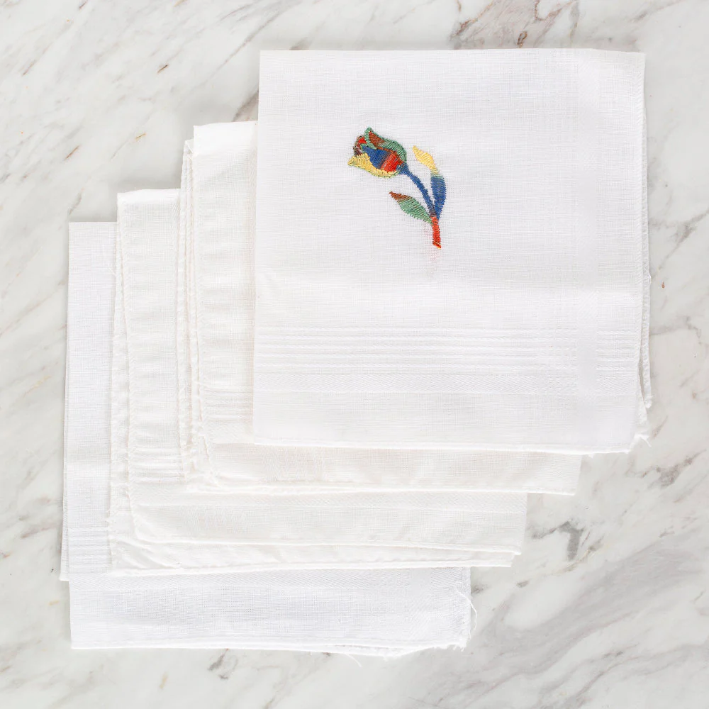 Loren Women's Embroidered Handkerchief - 02 - Image 3