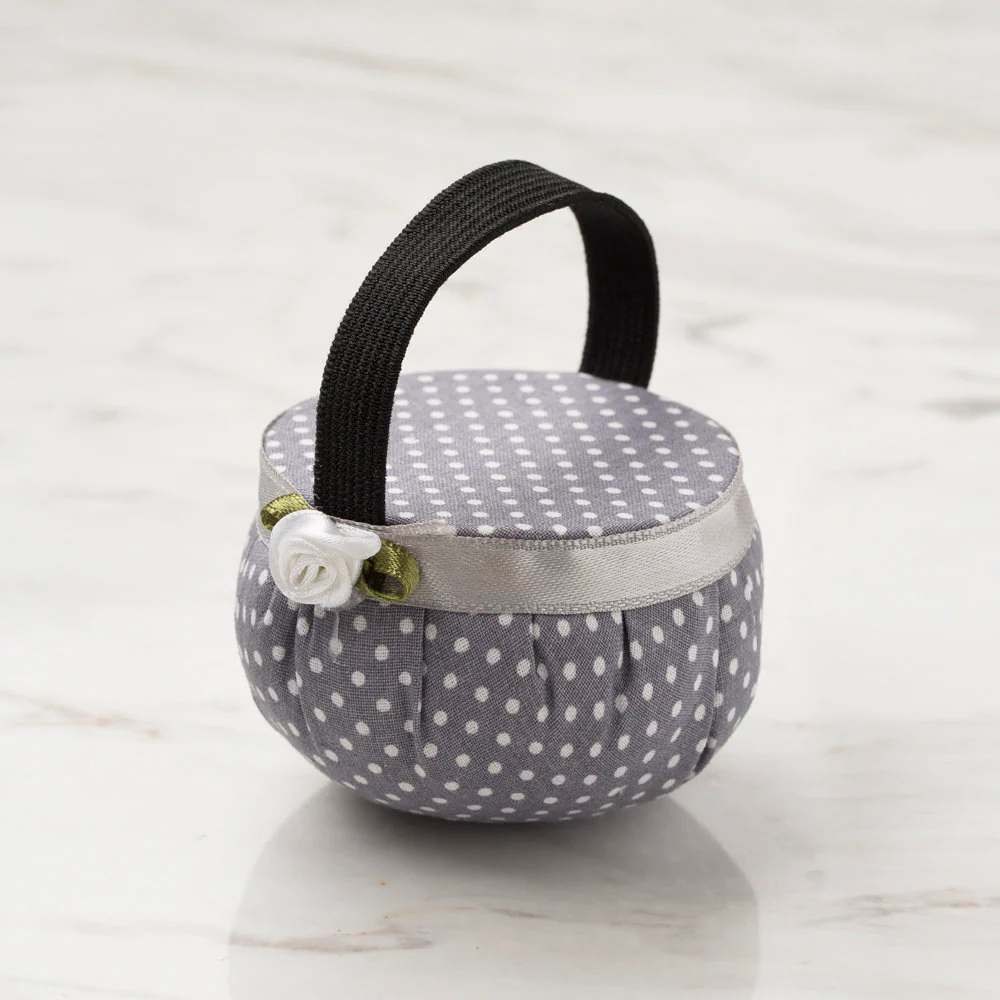 Loren Wrist Pincushion, Grey-White - Image 2