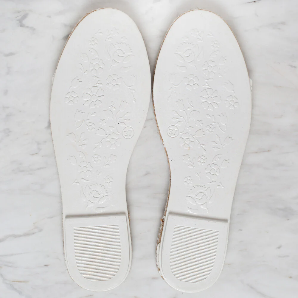 LorenEspadrille / Shoe Sole Narrow Size: 37, White - Image 2