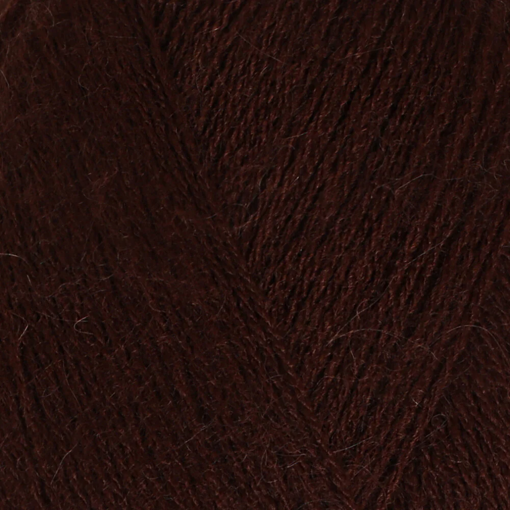 Madame Tricote Paris Angora Knitting Yarn, Dark Brown - 083 - Image 2