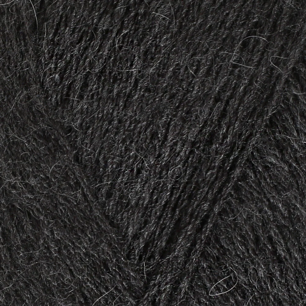 Madame Tricote Paris Angora Knitting Yarn, Dark Grey - 009 - Image 2