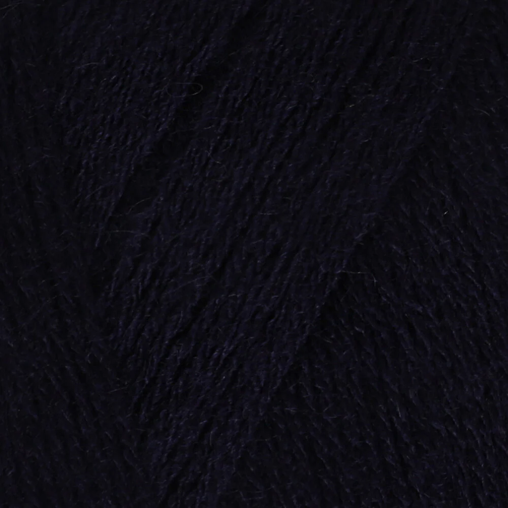 Madame Tricote Paris Angora Knitting Yarn, Navy Blue - 019 - Image 2