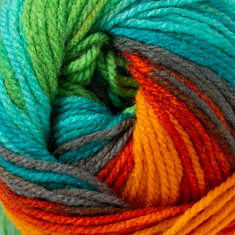 Madame Tricote Paris Favori Batik Knitting Yarn, Variegated - 908 - Image 3