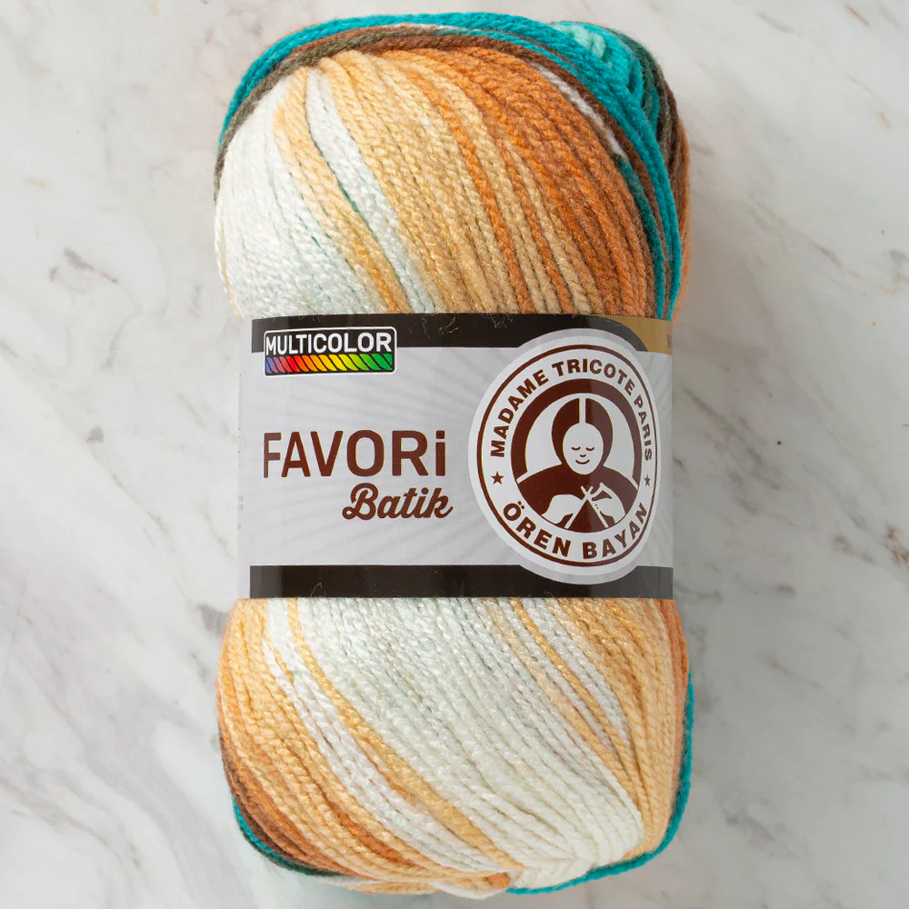 Madame Tricote Paris Favori Batik Knitting Yarn, Variegated - 910