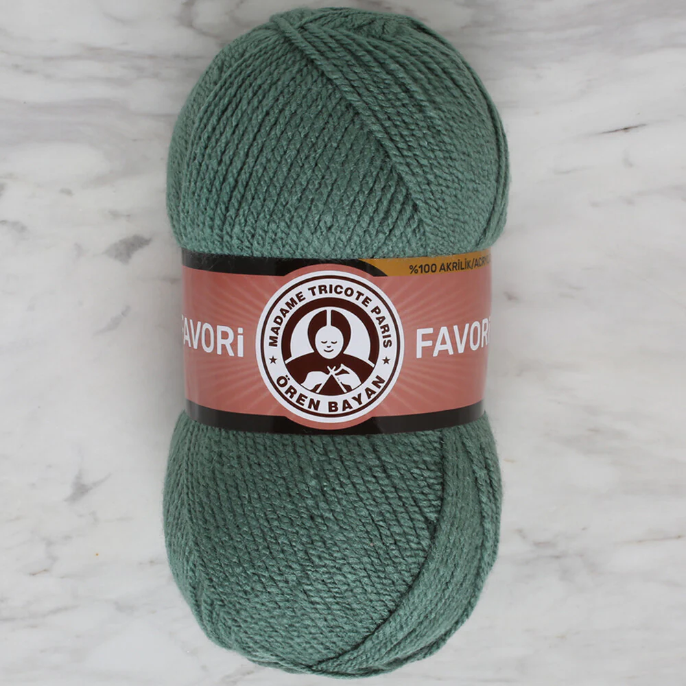 Madame Tricote Paris Favori Knitting Yarn, Green - 132