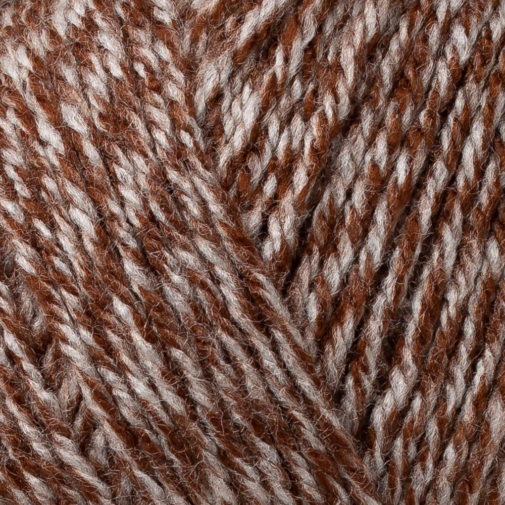 Madame Tricote Paris Favori Knitting Yarn, Heather Brown - 305 - Image 2