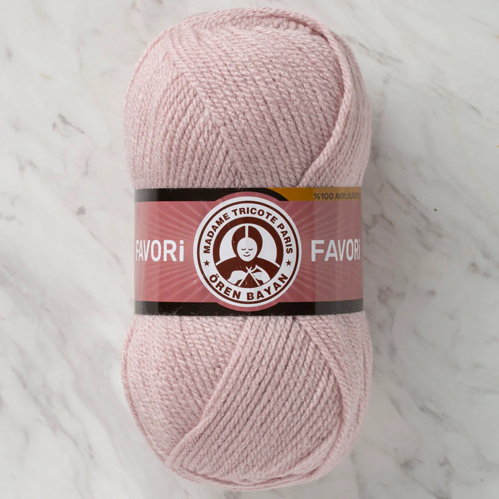 Madame Tricote Paris Favori Knitting Yarn, Light Pink - 118