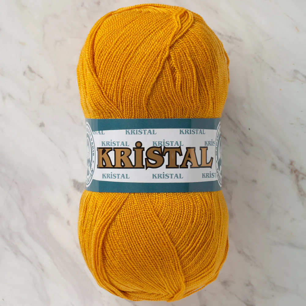 Madame Tricote Paris Kristal Yarn, Mustard Yellow - 115