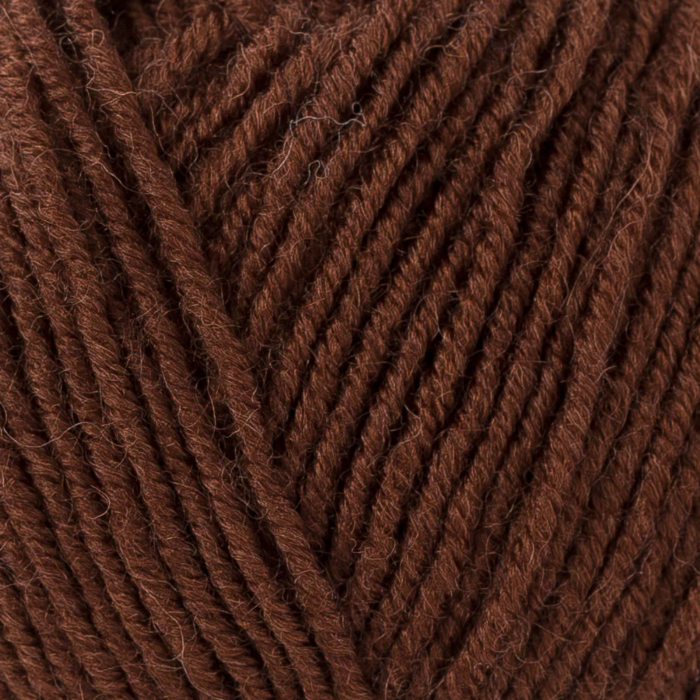 Madame Tricote Paris Merino Gold 200 Knitting Yarn, Brown - 83-1842 - Image 2