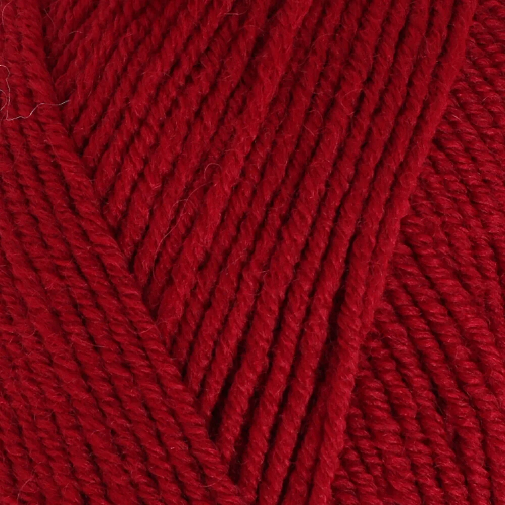 Madame Tricote Paris Merino Gold 200 Knitting Yarn, Red  - 034 - Image 2