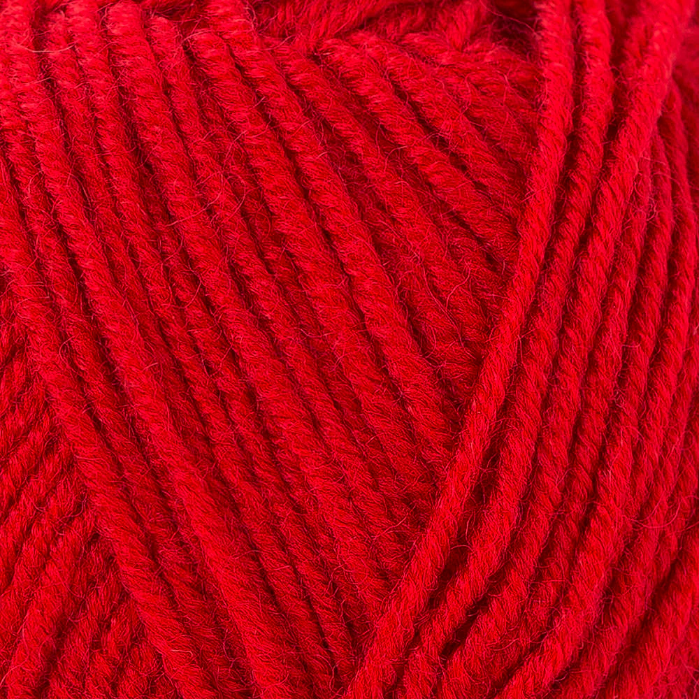 Madame Tricote Paris Merino Gold 200 Knitting Yarn, Red - 33-1842 - Image 2