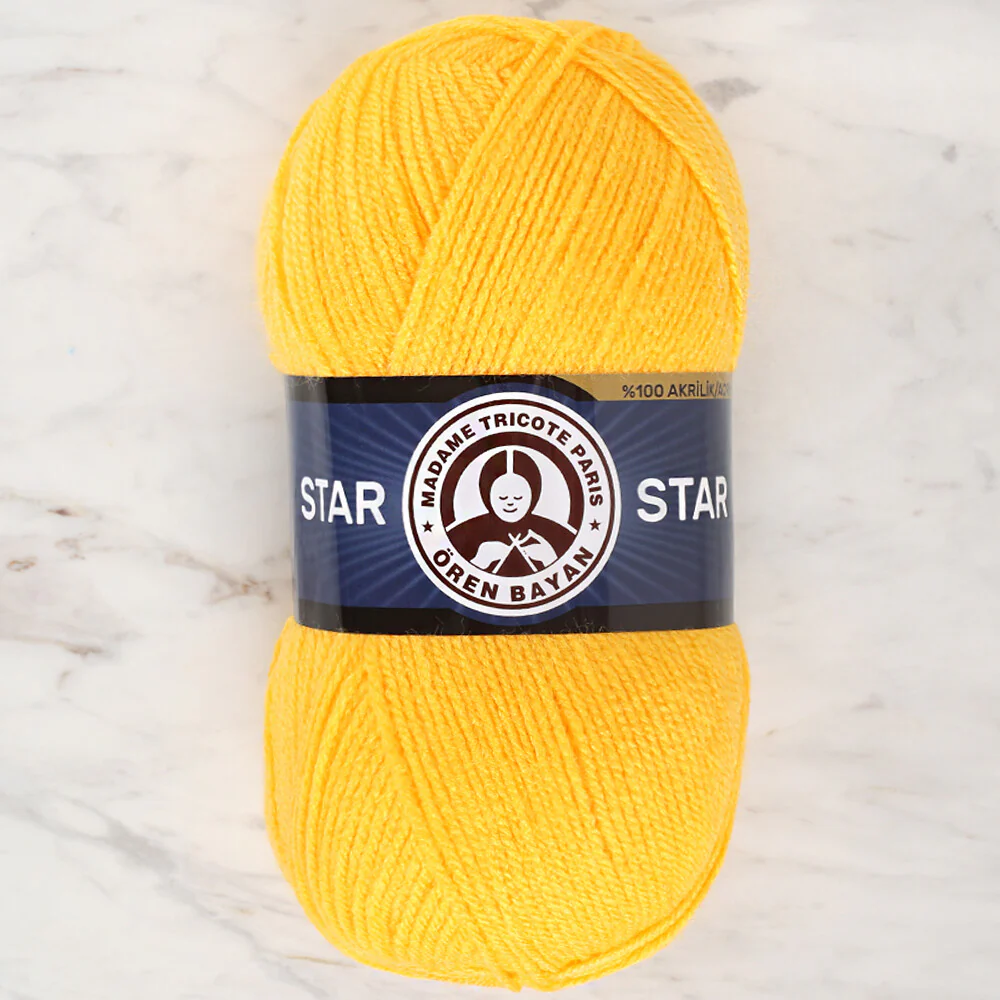 Madame Tricote Paris Star Yarn, Yellow - 029