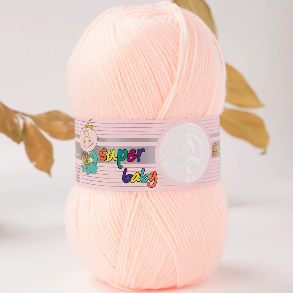 Madame Tricote Paris Super Baby Knitting Yarn, Pinkish Orange - 95-1758