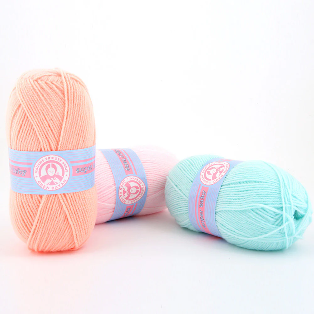 Madame Tricote Paris Super Baby Knitting Yarn, Light Yellow - 98-1758 - Image 3