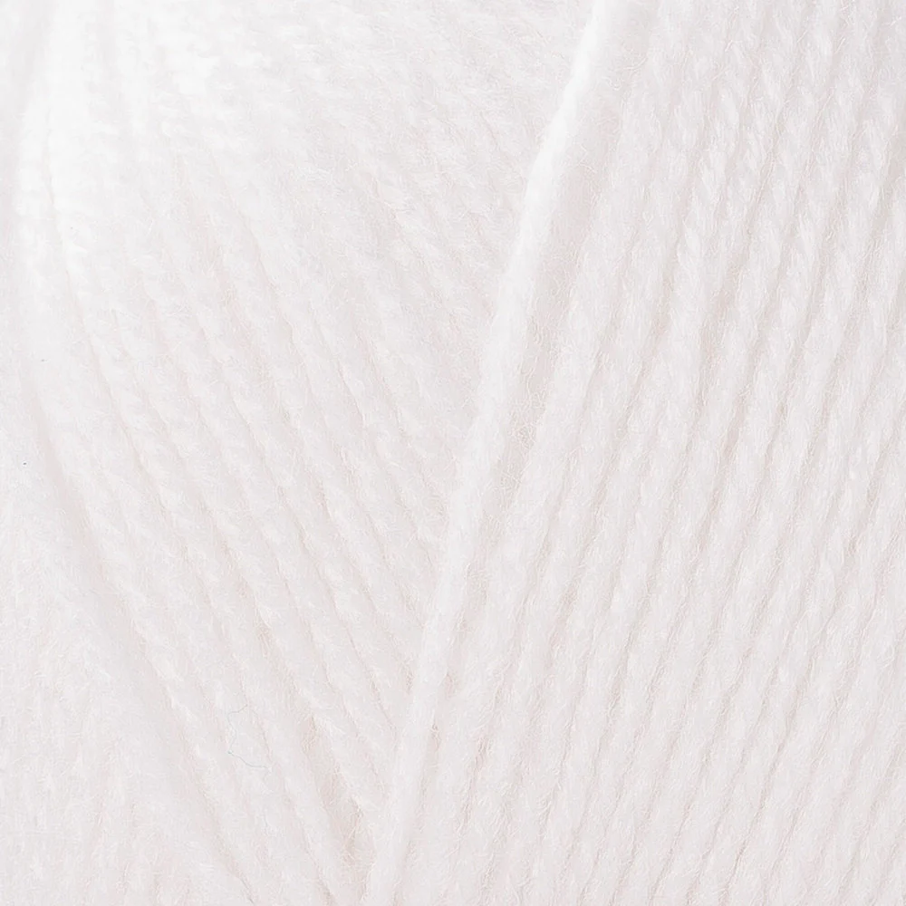 Madame Tricote Paris Super Baby Knitting Yarn, White - 3-1758 - Image 2