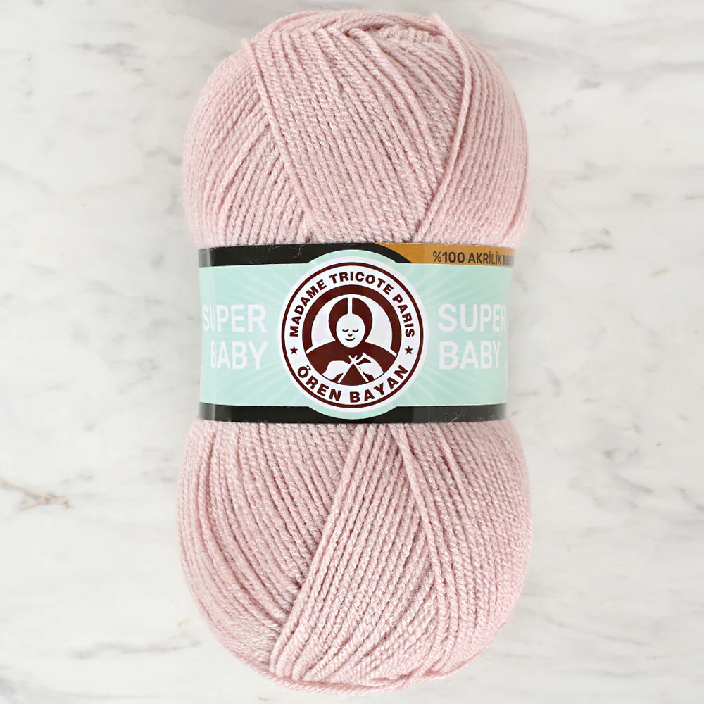 Madame Tricote Paris Super Baby Yarn, Powder Pink - 124