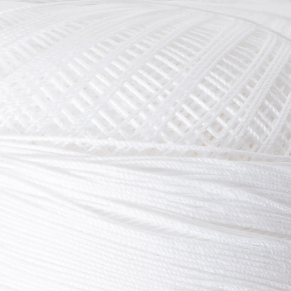 Madame Tricote Paris 100Gr 3 Ply Super Lace Thread Ball  30 No - White - Image 2