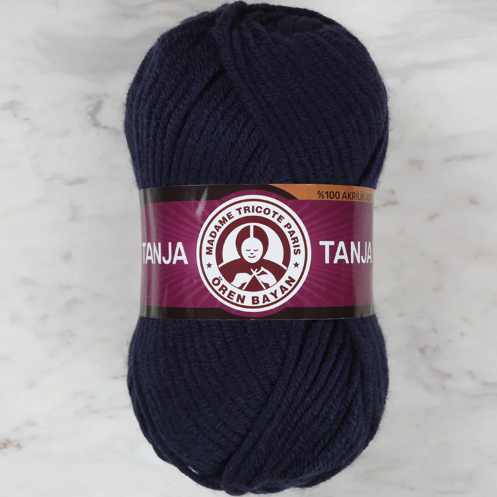 Madame Tricote Paris Tango/Tanja  Knitting Yarn, Navy Blue - 19-1771