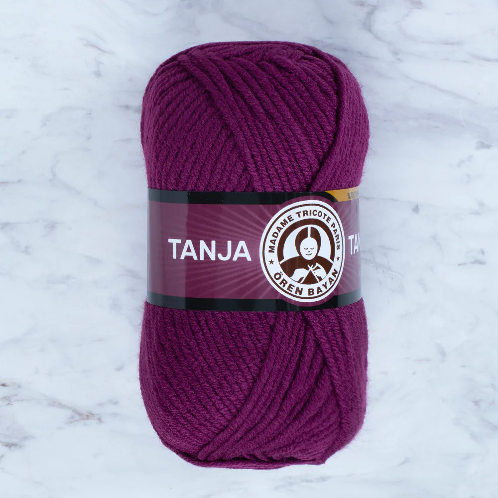 Madame Tricote Paris Tango/Tanja Knitting Yarn, Plum - 052