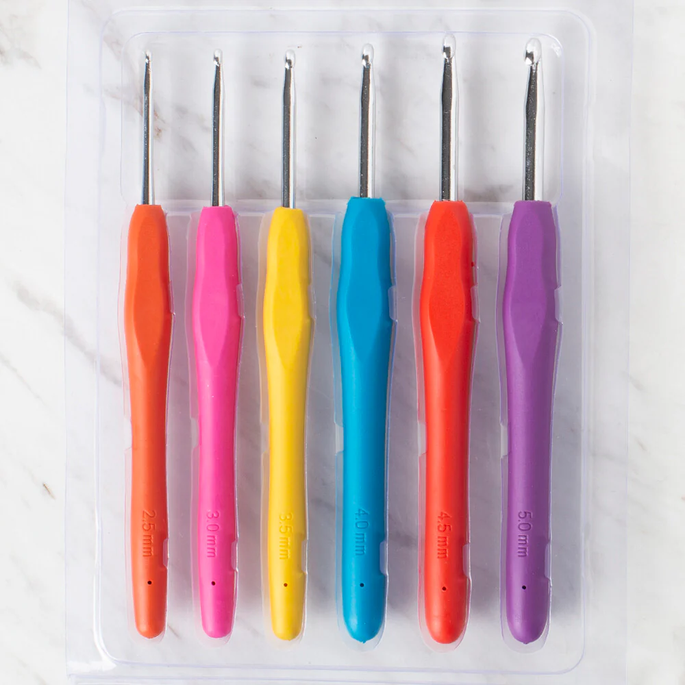 Milward 14cm Rainbow Grip Crochet Hook Set (6 pcs) - Image 2