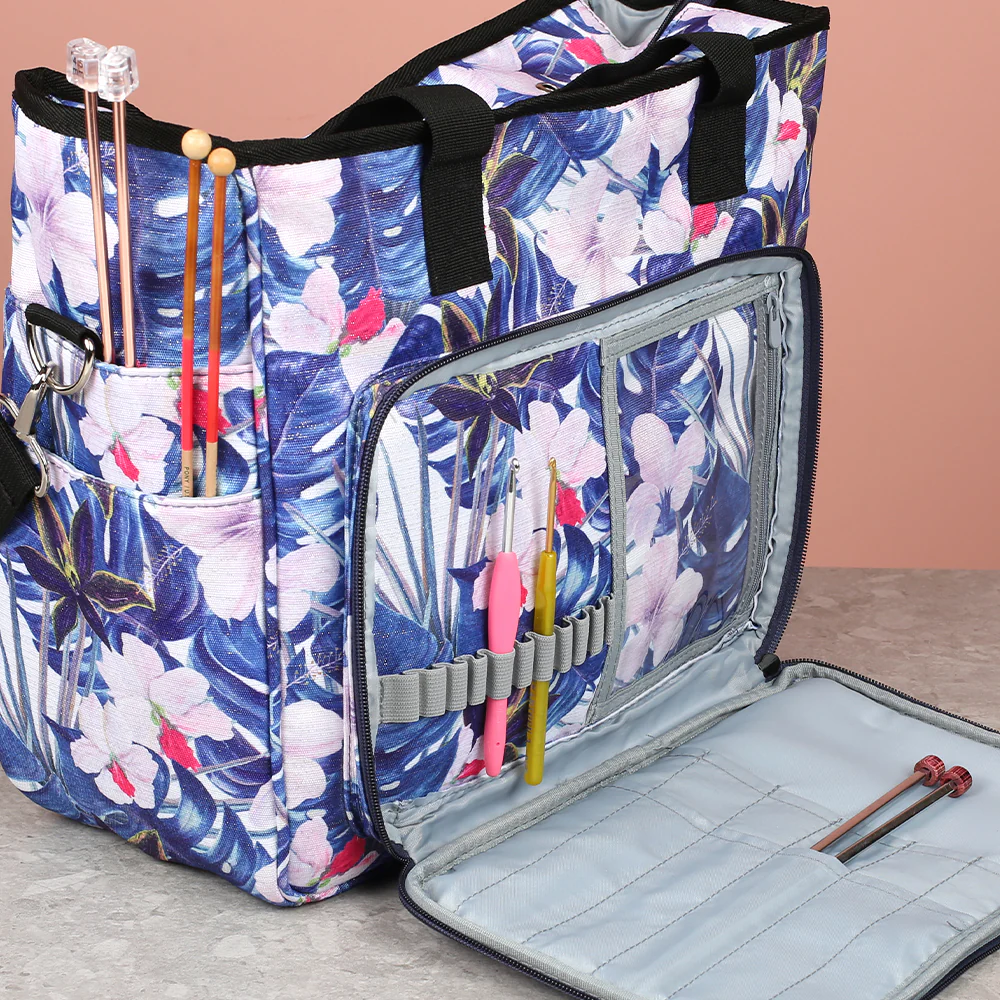 Nas Knitting Bag - Blue - Image 2