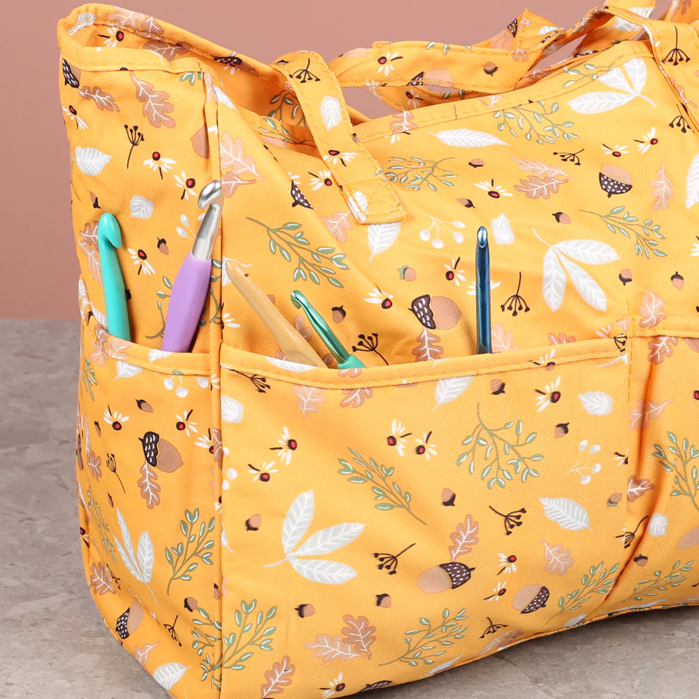 Nas Knitting Bag - Yellow - Image 2