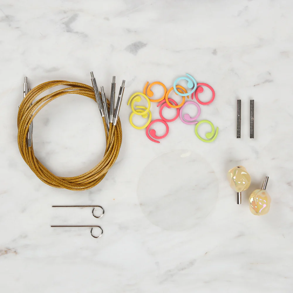 Nas Lux Interchangeable Circular Needle Set - Gold - Image 5