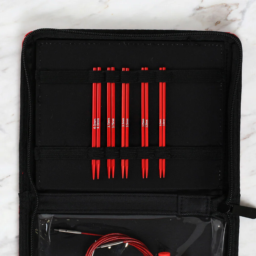 Nas Lux Interchangeable Circular Needle Set - Red - Image 3