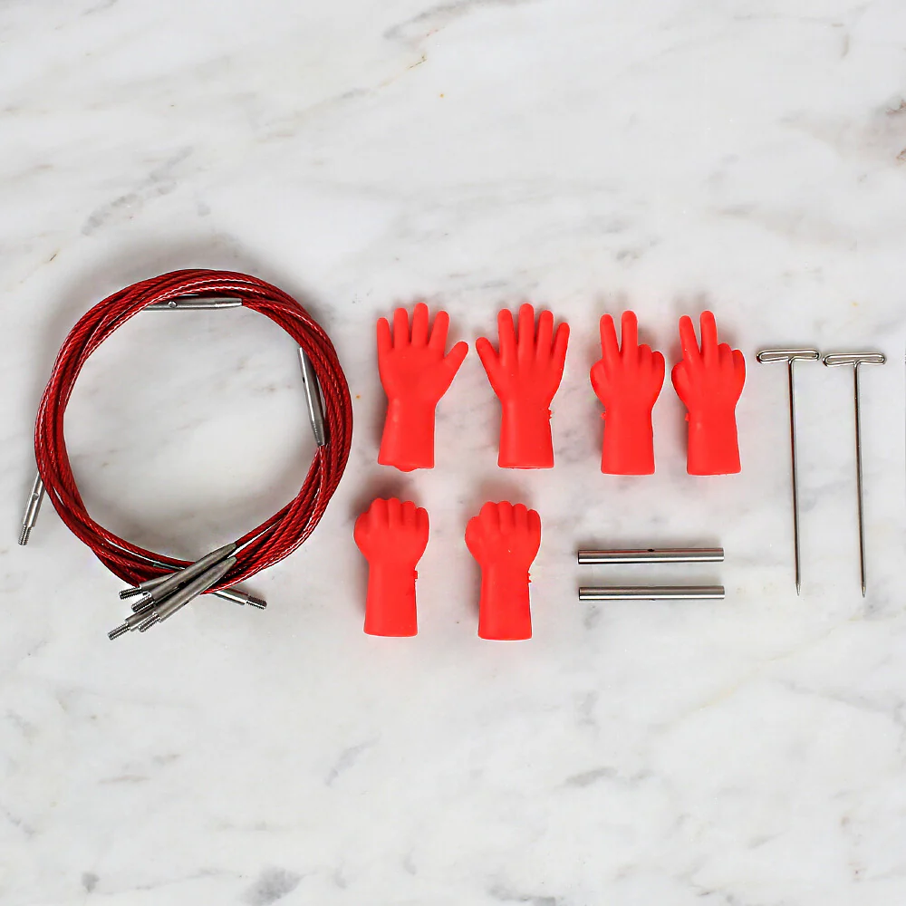 Nas Lux Interchangeable Circular Needle Set - Red - Image 4
