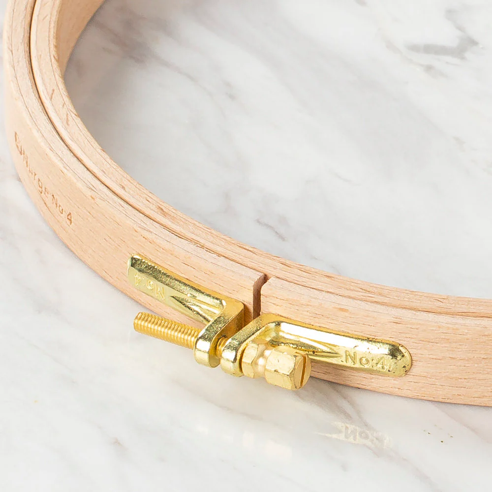 Nurge 16 mm Beech Wood Adjustable Embroidery Hoop - No.4 - Image 4