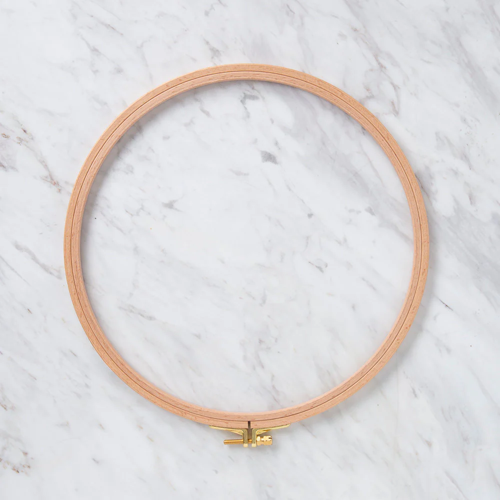 Nurge 8 mm Beech Wood Adjustable Embroidery Hoop - No.6